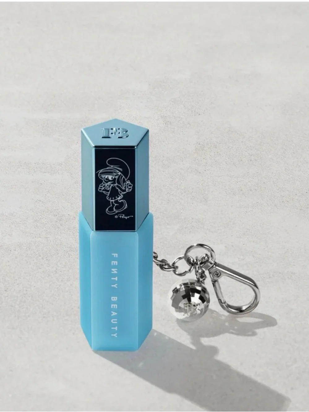 SMURFETTE EFFECT GLOSS BOMB UNIVERSAL LIP LUMINIZER + KEYCHAIN